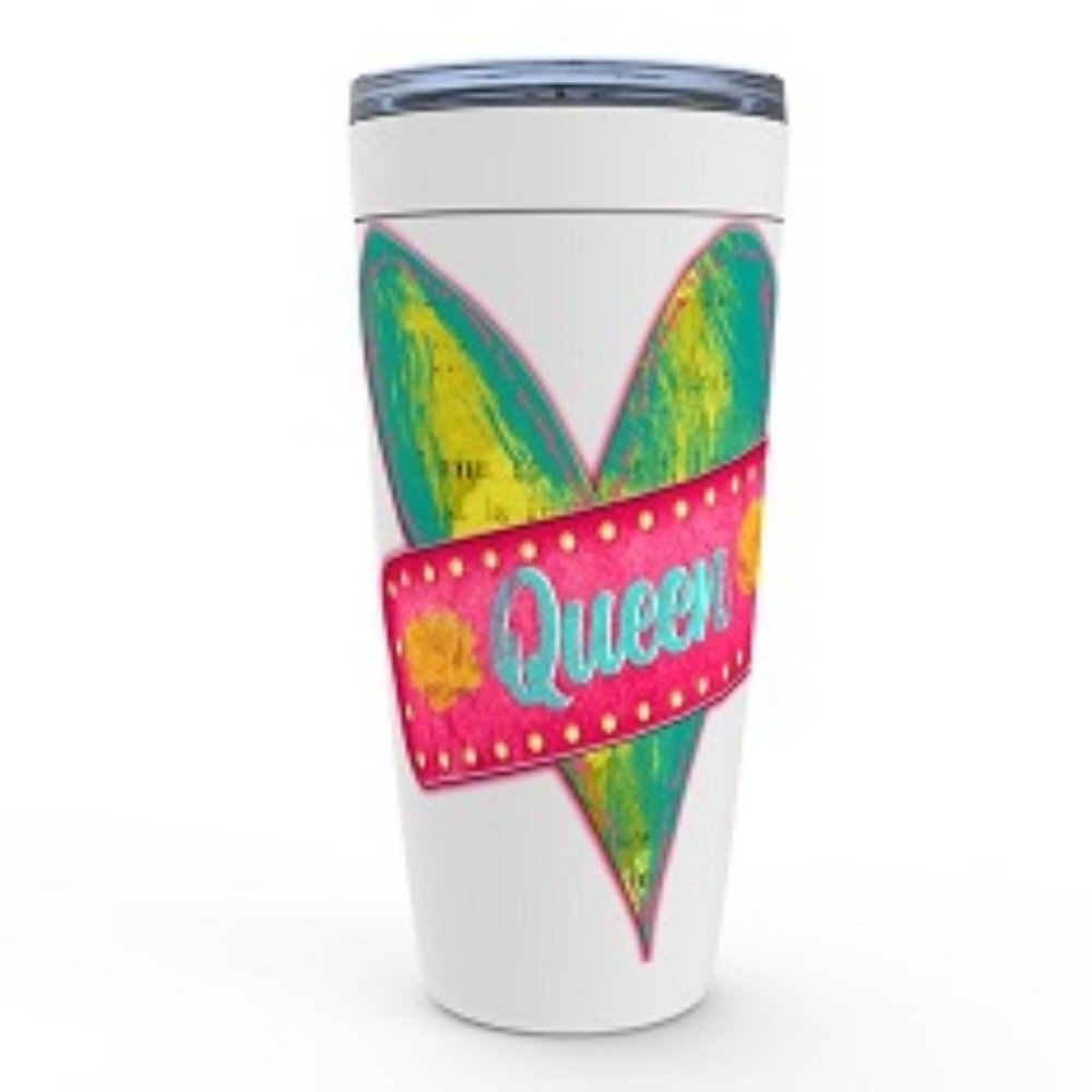 20oz QUEEN OF HEART STAINLESS STEEL TRAVEL MUG